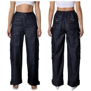 EB Denim The Cargo Pant Dark Wash Large $495